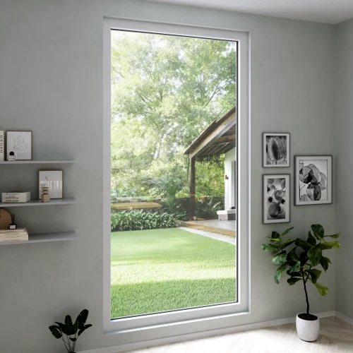 uPVC Single Fixed Window 28x54"