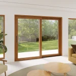 Wood Sliding Patio Door 130x84" - HST Lift-and-Slide + Fixed Panel — thumbnail 1