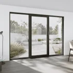 Aluminum Sliding Patio Door 116x86" - Triple Monorail Lift-and-Slide with Center Moving Panel — thumbnail 1