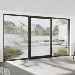 Aluminum Sliding Patio Door 156x88" - Triple Monorail Lift-and-Slide with Center Moving Panel — thumbnail 1