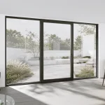 Aluminum Sliding Patio Door 154x94" - Triple Monorail Lift-and-Slide with Center Moving Panel — thumbnail 1