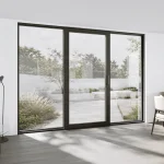 Aluminum Sliding Patio Door 130x96" - Triple Monorail Lift-and-Slide with Center Moving Panel — thumbnail 1