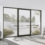 Aluminum Sliding Patio Door 156x100" - Triple Monorail Lift-and-Slide with Center Moving Panel — thumbnail 1