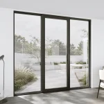 Aluminum Sliding Patio Door 122x104" - Triple Monorail Lift-and-Slide with Center Moving Panel — thumbnail 1