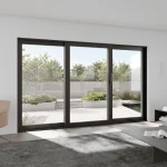 Aluminum Sliding Patio Door 132x82" - Triple Lift-and-Slide with Center Moving Panel — thumbnail 1