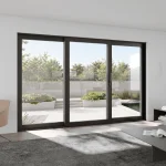Aluminum Sliding Patio Door 132x84" - Triple Lift-and-Slide with Center Moving Panel — thumbnail 1