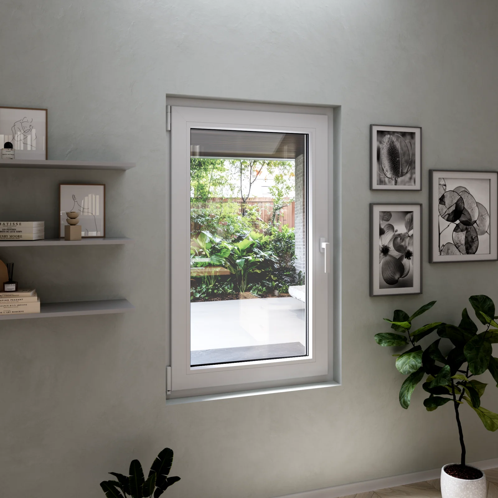 Window 30x44 uPVC Tilt and Turn Casement Window 30x44 - European Vinyl Window ...