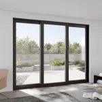 Aluminum Sliding Patio Door 110x92" - Triple Lift-and-Slide with Center Moving Panel — thumbnail 1