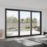 Aluminum Sliding Patio Door 132x92" - Triple Lift-and-Slide with Center Moving Panel — thumbnail 1