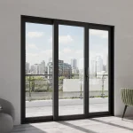 Aluminum Sliding Patio Door 96x94" - Triple Lift-and-Slide with Center Moving Panel — thumbnail 1
