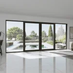 Aluminum Sliding Patio Door 202x82" - 4-Panel Monorail Lift-and-Slide with Center Opening — thumbnail 1
