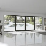 Aluminum Sliding Patio Door 230x84" - 4-Panel Monorail Lift-and-Slide with Center Opening — thumbnail 1