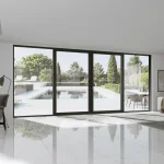Aluminum Sliding Patio Door 230x92" - 4-Panel Monorail Lift-and-Slide with Center Opening — thumbnail 1