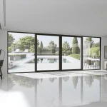 Aluminum Sliding Patio Door 250x98" - 4-Panel Monorail Lift-and-Slide with Center Opening — thumbnail 1