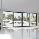 Aluminum Sliding Patio Door 244x100" - 4-Panel Monorail Lift-and-Slide with Center Opening — thumbnail 1