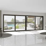 Aluminum Sliding Patio Door 232x82" - 4-Panel Lift-and-Slide with Center Opening — thumbnail 1