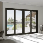 Aluminum Sliding Patio Door 120x84" - 4-Panel Lift-and-Slide with Center Opening — thumbnail 1