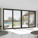 Aluminum Sliding Patio Door 190x96" - 4-Panel Lift-and-Slide with Center Opening — thumbnail 1