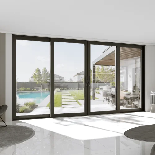 Aluminum Sliding Patio Door 190x96" - 4-Panel Lift-and-Slide
