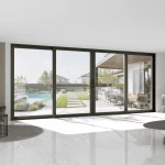 Aluminum Sliding Patio Door 236x100" - 4-Panel Lift-and-Slide with Center Opening — thumbnail 1