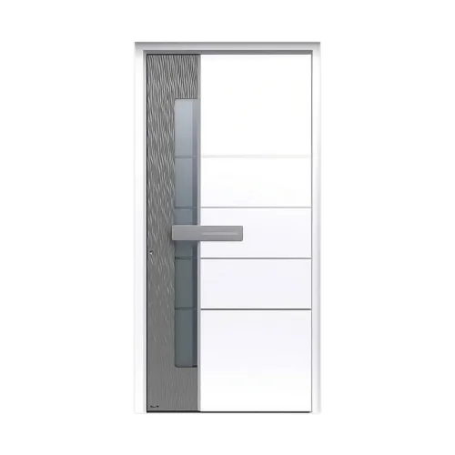 Luxury Front Door 36x84" - Custom Aluminum Entry Door by Pirnar, Ultimum Multilevel 505 DUNE