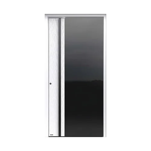 Modern Front Door 36x84" - Custom Aluminum Entry Door by Pirnar, Ultimum Multilevel 523 A DUNE