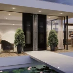 Aluminum Front Door 36x84" - Ultimum Multilevel 523 DUNE — thumbnail 3