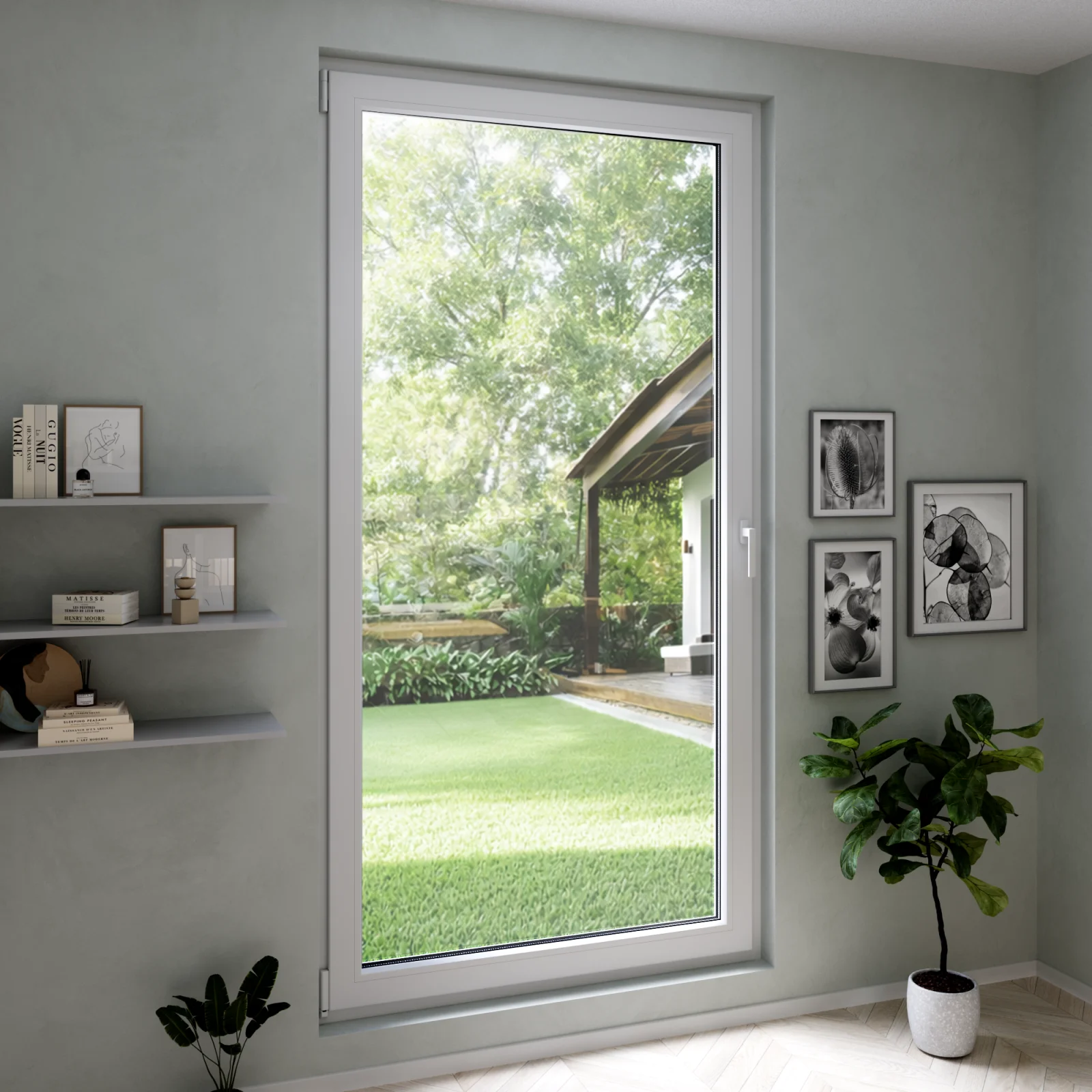 Prominence Windows uPVC Tilt and Turn Casement Window 42x78 - European Vinyl Window ...