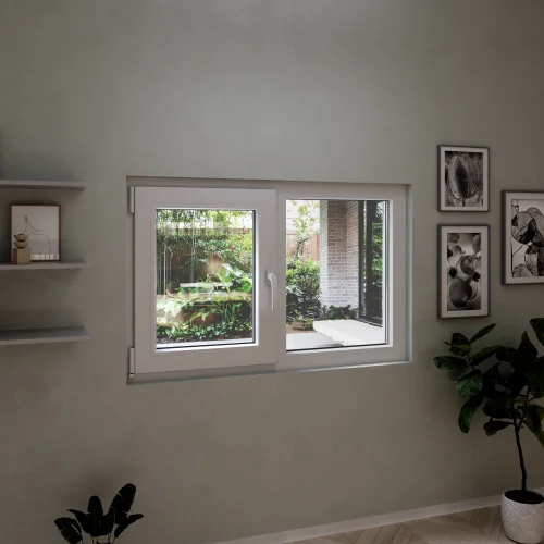 Tilt and Turn uPVC Double Casement Window 50"x32"