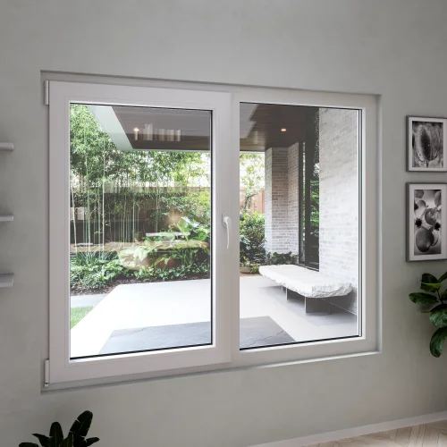 Tilt and Turn uPVC Double Casement Window 46"x36"