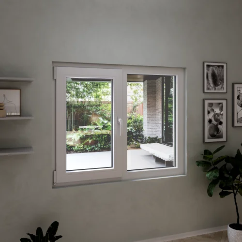 Tilt and Turn uPVC Double Casement Window 66"x54"