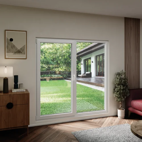 Tilt and Turn uPVC Double Casement Window 66"x62"