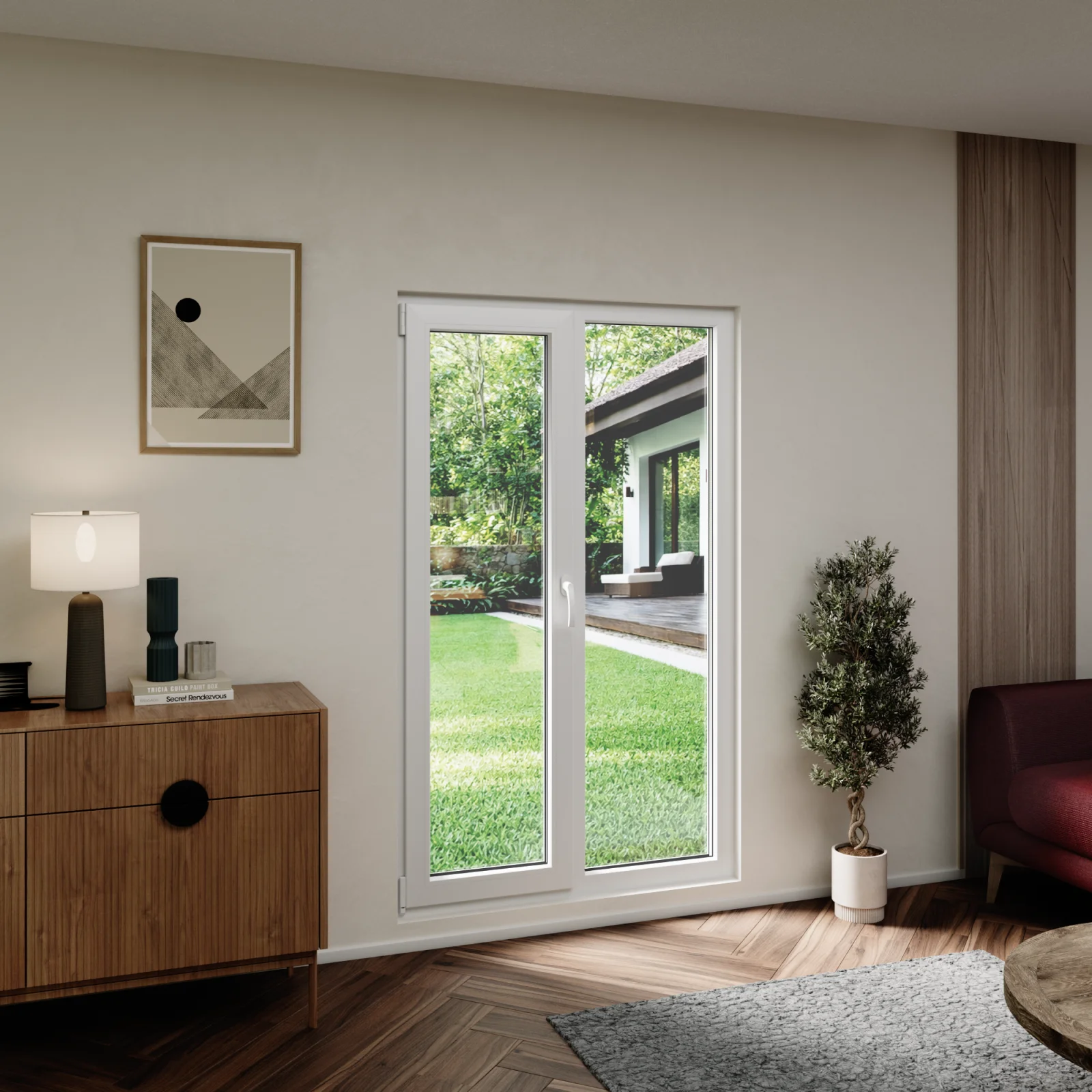 Prominence Windows Tilt and Turn uPVC Double Casement Window 50x78 - Egress-Compliant ...