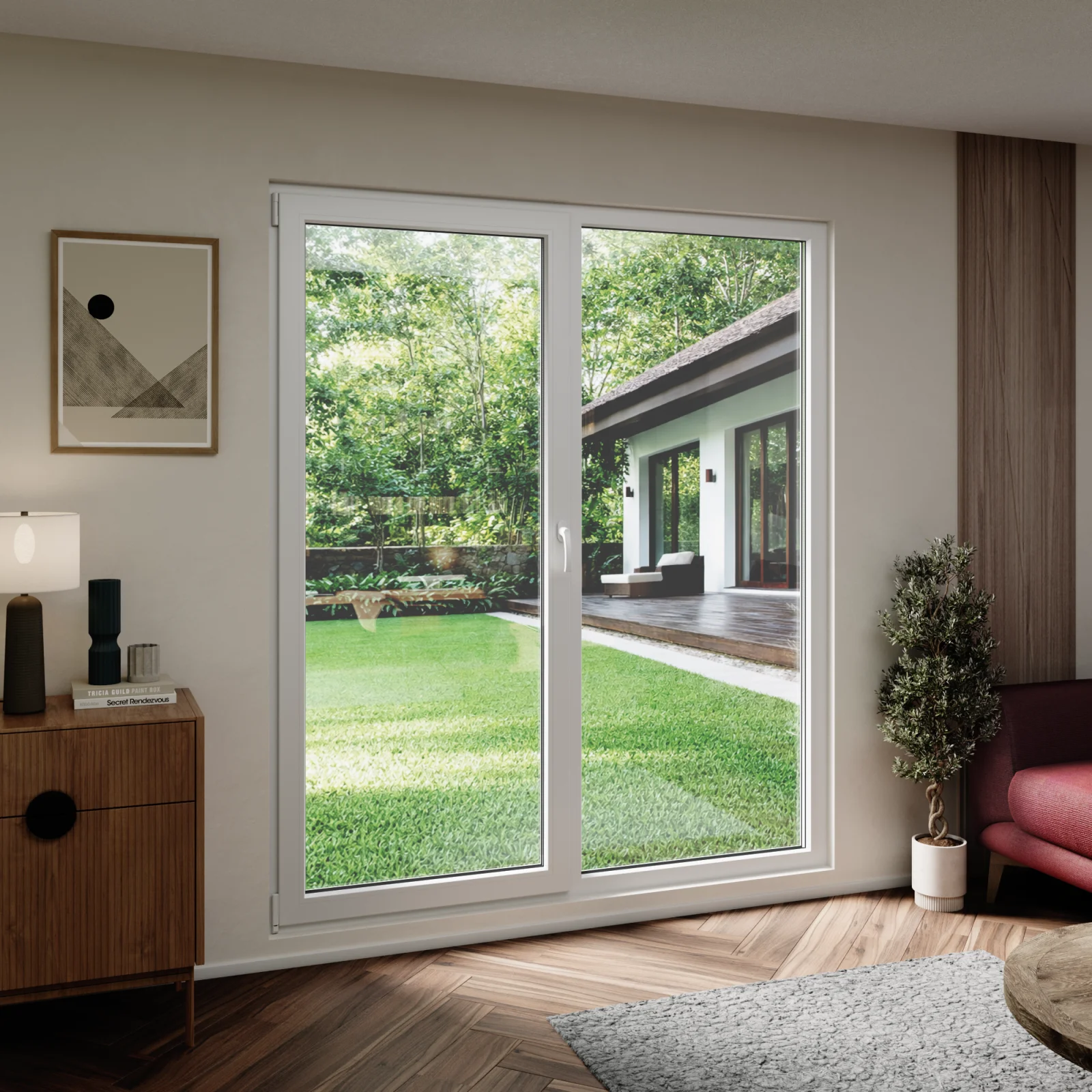 Two Way Out Window uPVC Double Window 68x80 - Tilt-and-Turn + Picture Window - Egress ...