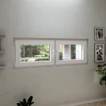 Double Tilt and Turn uPVC Window 66" x 22" — thumbnail 1