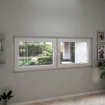 Double Tilt and Turn uPVC Window 50"x20" — thumbnail 1