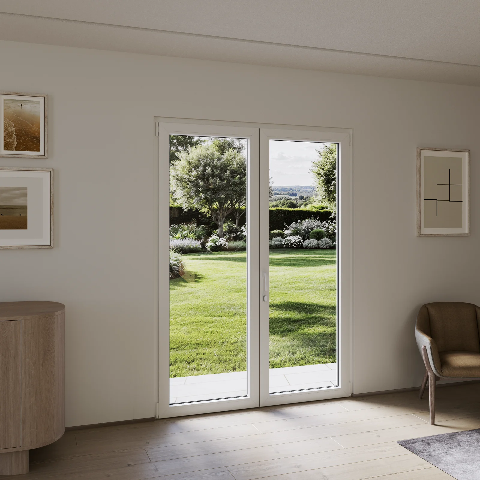 uPVC French Door 66x84 – Inward Opening with Tilt - DiVetro