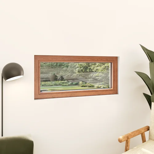 Single Fixed Wood Window 40×20"