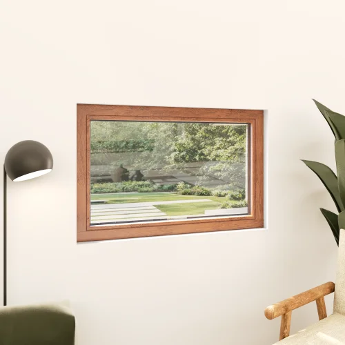 Single Fixed Wood Window 42×26"