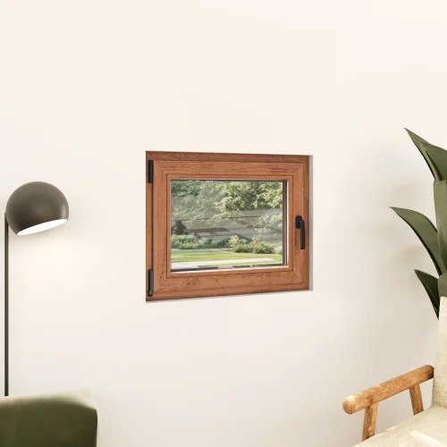 Tilt and Turn Single Casement Wood Window 40x30"