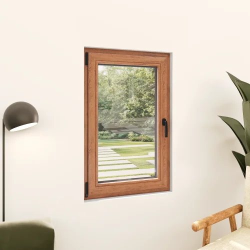 Tilt and Turn Single Casement Wood Window 30x44"