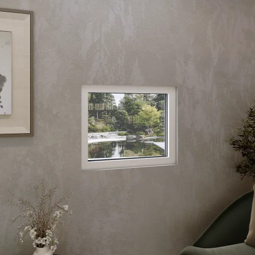 Single Fixed Aluminum Window 28x20"