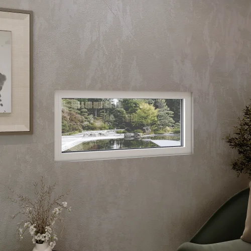 Single Fixed Aluminum Window 40x20"