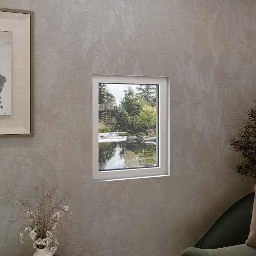 Single Fixed Aluminum Window 34x44"