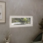 Tilt and Turn Single Casement Aluminum Window 40x21" — thumbnail 1
