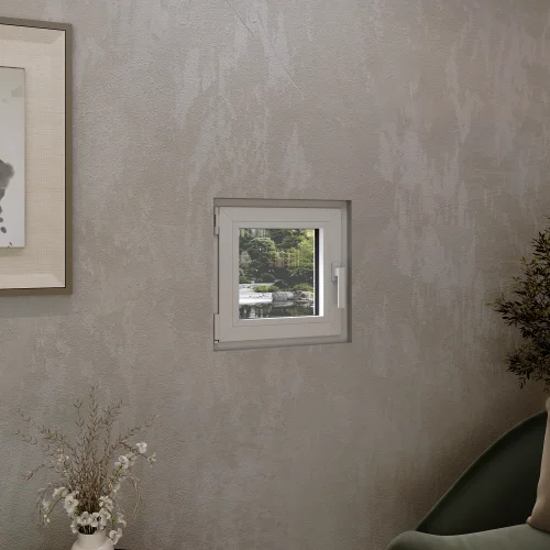 Tilt and Turn Single Casement Aluminum Window 24x24"