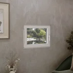 Tilt and Turn Single Casement Aluminum Window 32x28" — thumbnail 1