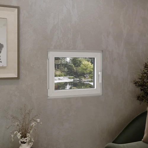 Tilt and Turn Single Casement Aluminum Window 40x32"