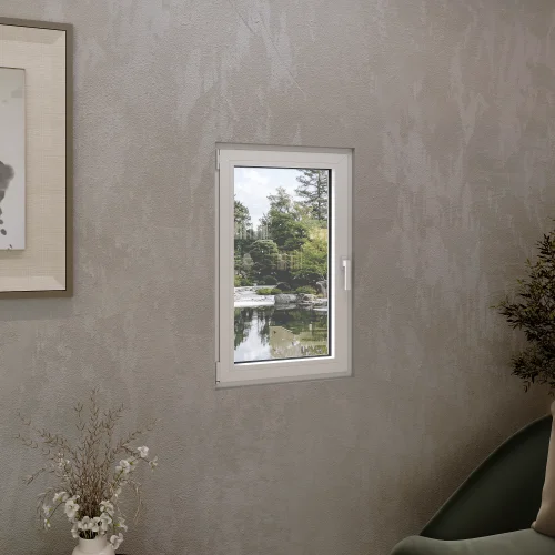 Tilt and Turn Single Casement Aluminum Window 38x58"
