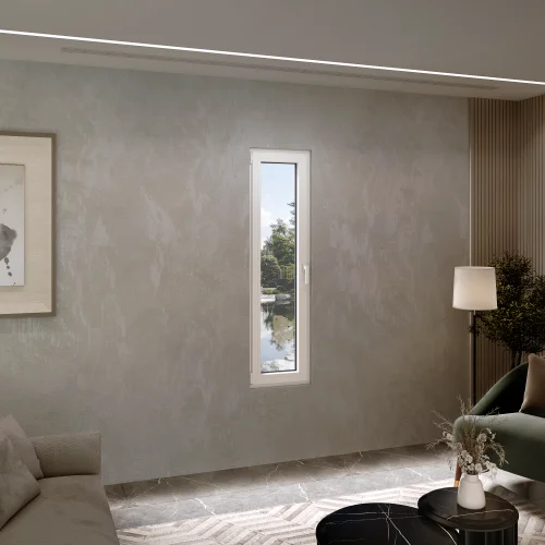 Tilt and Turn Single Casement Aluminum Window 24x68"